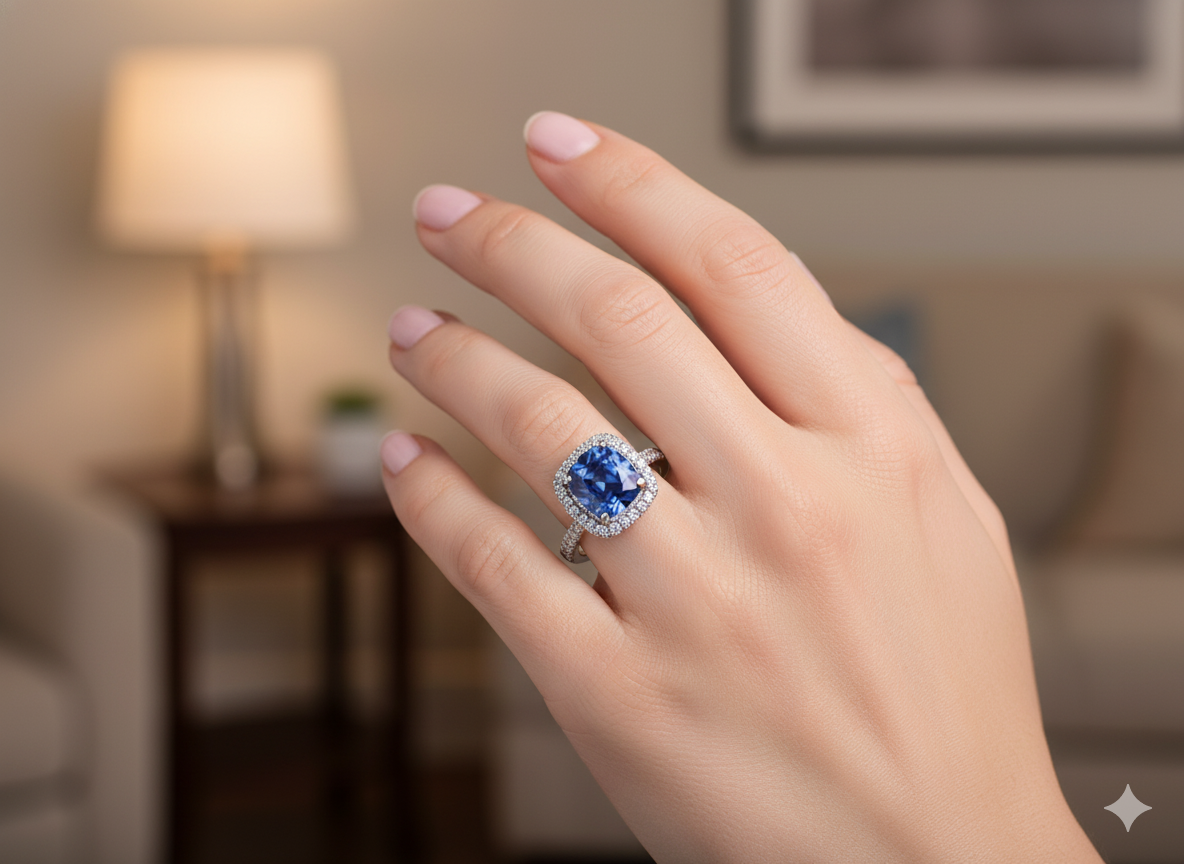 Sapphire Aura Ring