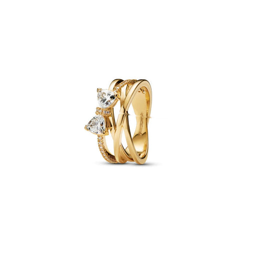Golden Embrace Trillium Ring