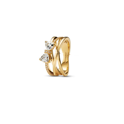 Golden Embrace Trillium Ring